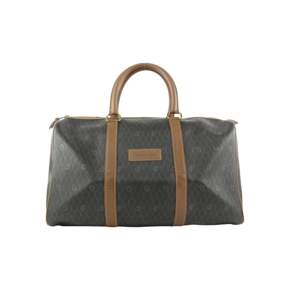 Dior Black Monogram Trotter Boston Duffle Bag